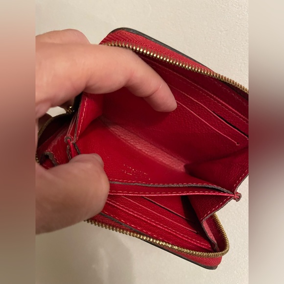Authentic Louis Vuitton Emprentei Compact Zipper Wallet Beautiful Red COA - Picture 7 of 14